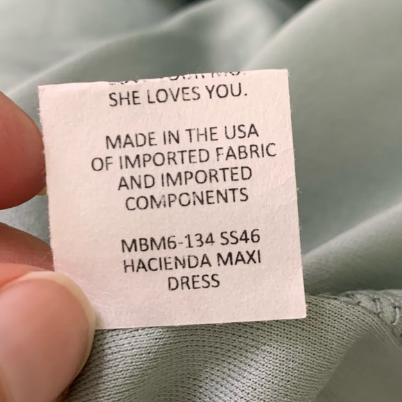 Show Me Your Mumu Hacienda Maxi Dress Silver Sage - Picture 8 of 10